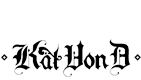 Logotipo de la marca de maquillaje Kat Von D