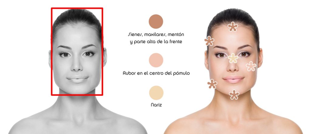 rostro rectangular